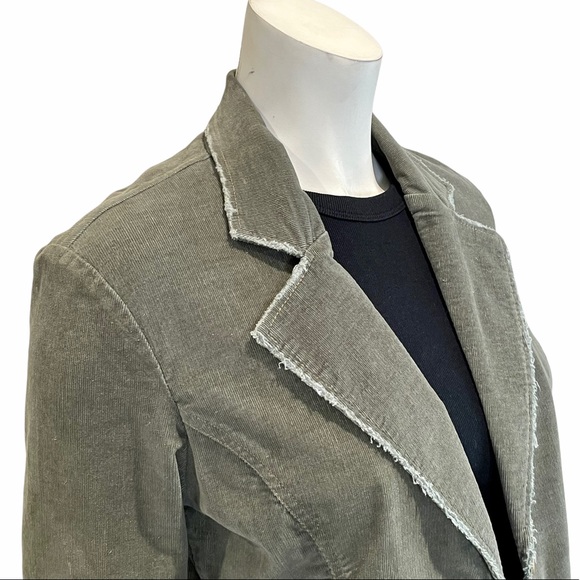 Tulle for Anthropologie Green Corduroy Blazer - Picture 3 of 10